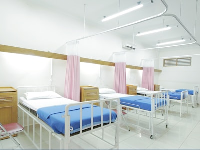 Hospital beds — illustrative healthcare photograph